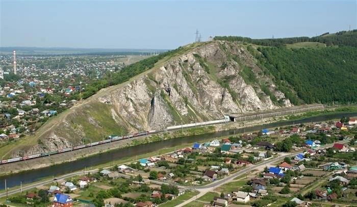 Железная дорога в городе Аша