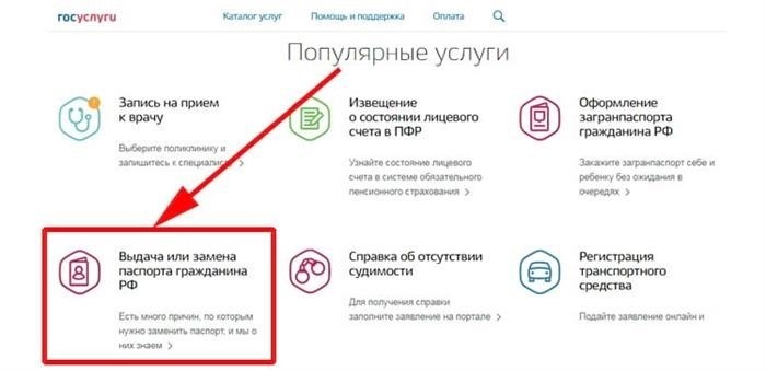 Загранпаспорт нового образца через Госуслуги