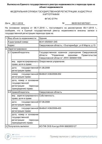 Образец выписки о переходе прав на недвижимость: что нужно знать