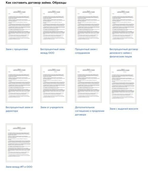 Основные элементы соглашения о предоставлении денежных средств