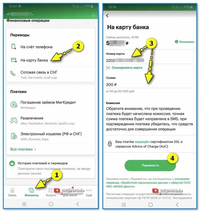 Какая информация необходима для запроса на возврат средств